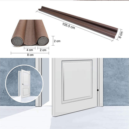 Under Door Draft Guard Stopper 42 Inch | Washable Double-Sided Door Sealer for Dust, Cold Air, Insects & Noise (Pack of 6)