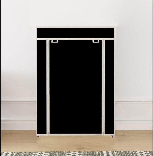 4 Rack Collapsible Wardrobe Cabinet & Shoe Rack | Multi-Layer Space Saving Dustproof Organizer (Pack of 1)