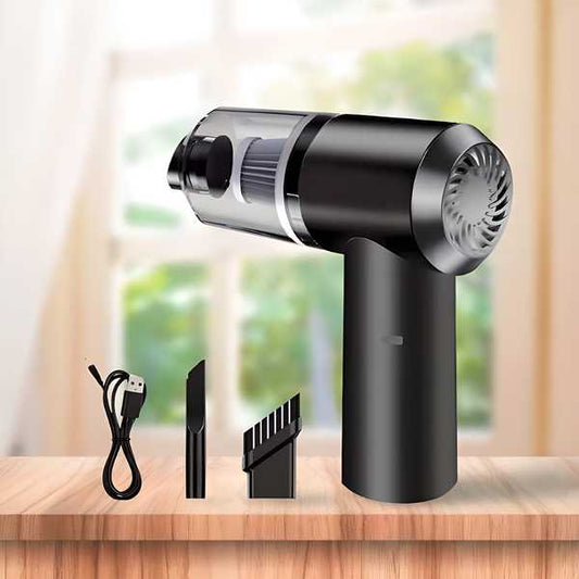 2 in 1 Handheld Vacuum Cleaner & Air Duster | 120W Wireless Rechargeable Car & Home Cleaner (Pack of 1)